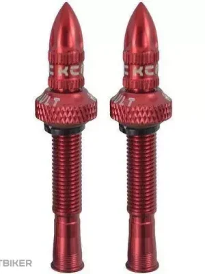 Cenová Bomba KCNC Alloy bezdušové ventilky, 50 mm, červená