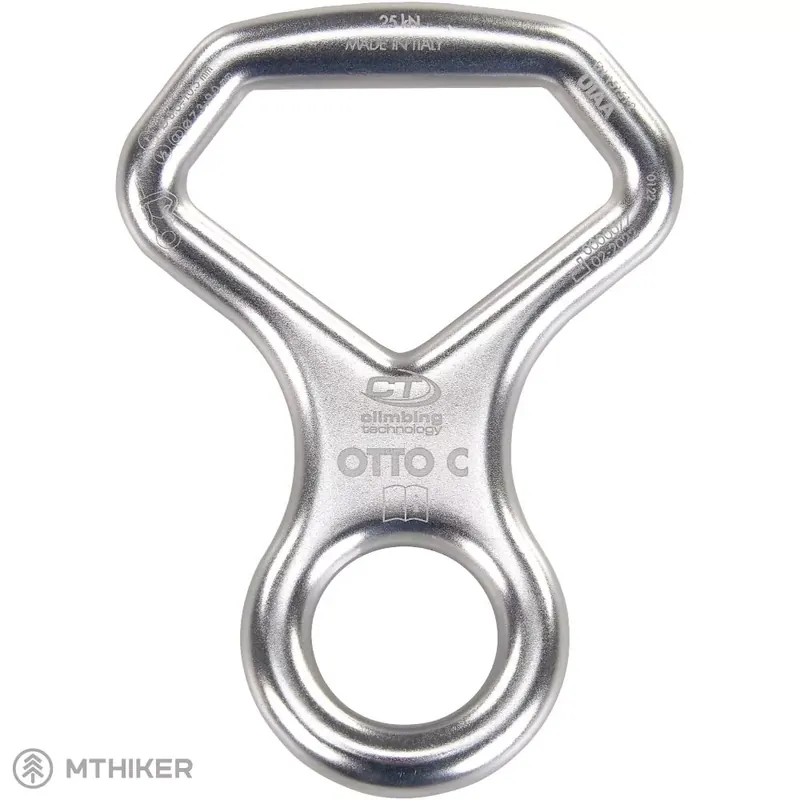 Climbing Technology Otto curved jistítko/slaňovací osma, silver Expresní Doručení