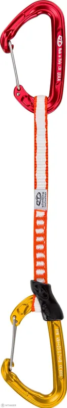 Cenově Výhodný Climbing Technology Fly-weight EVO Set DYNEEMA expreska, červená/zlatá