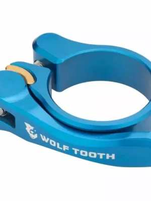 Aktuální Wolf Tooth sedlová objímka, 31.8 mm, Quick Release, modrá
