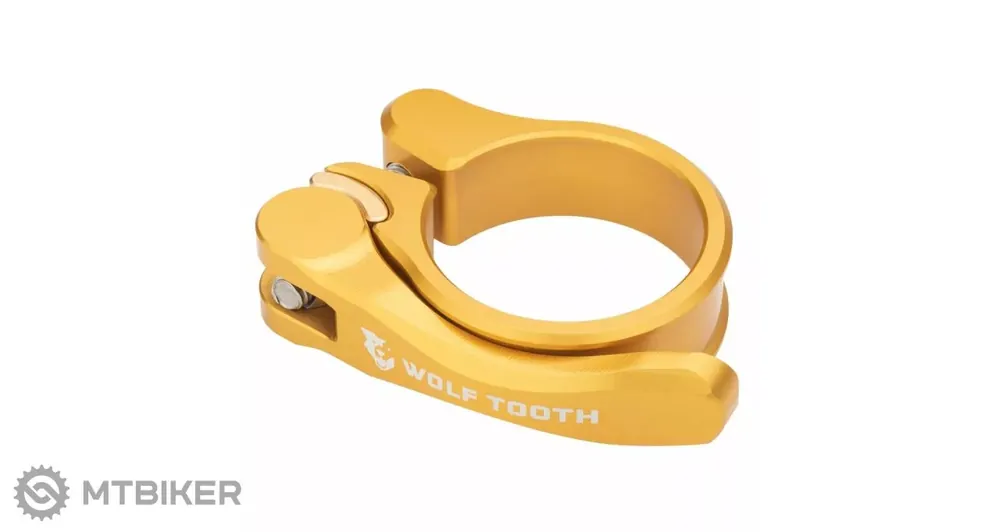 Wolf Tooth sedlová objímka, 31.8 mm, Quick Release, zlatá Speciální Cena