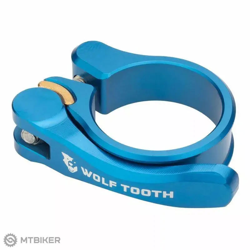 Odeslání Ihned Wolf Tooth sedlová objímka, 34.9 mm, Quick Release, modrá