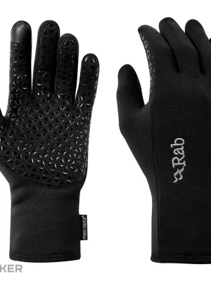 Rab Powerstretch Contact Grip rukavice, černá Bezpečná Platba