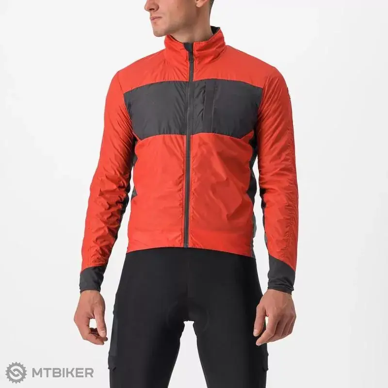 Castelli UNLIMITED PUFFY bunda, červená/šedá Vrácení Zdarma