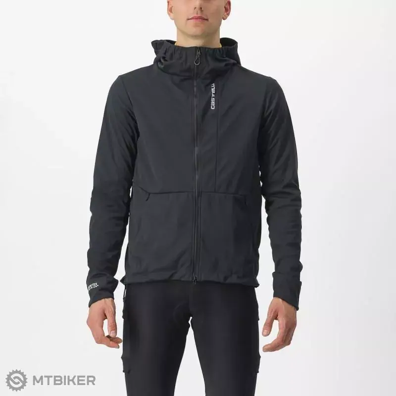 Castelli TRAIL HOODIE bunda, světle černá Přímo Od Výrobce