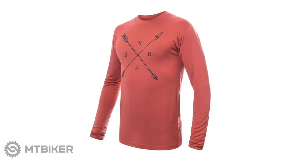 Cenová Bomba Sensor MERINO ACTIVE SNSR tričko, terracotta