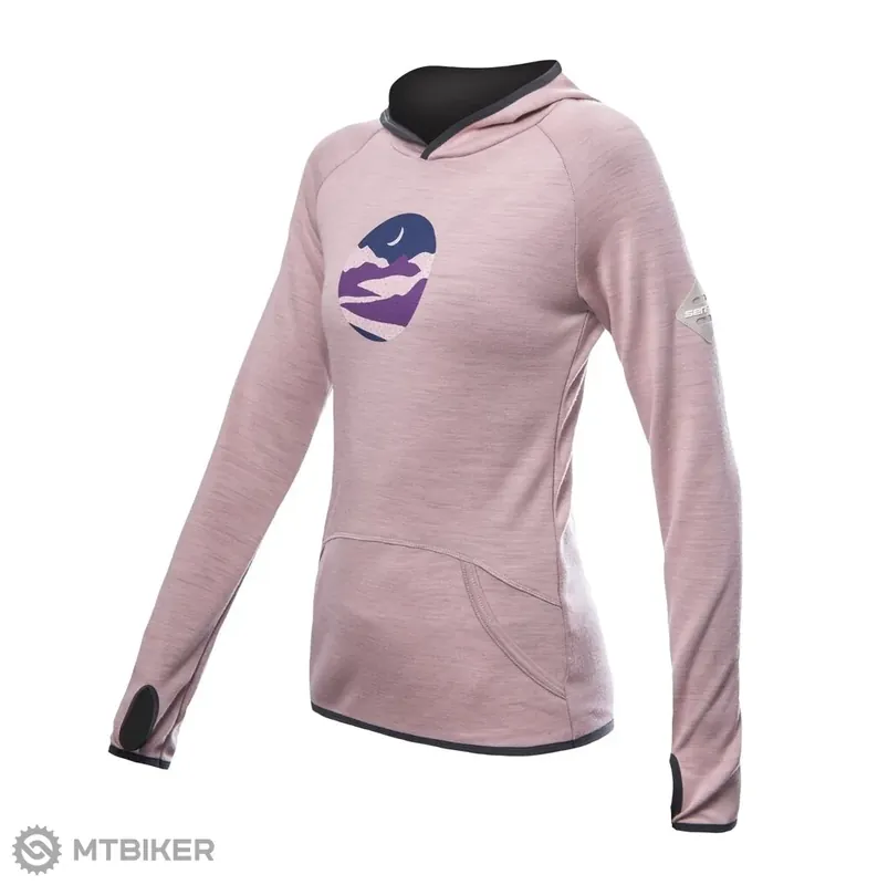 Sensor MERINO UPPER TRIGLAV dámská mikina, dusty pink Nejlepší Volba