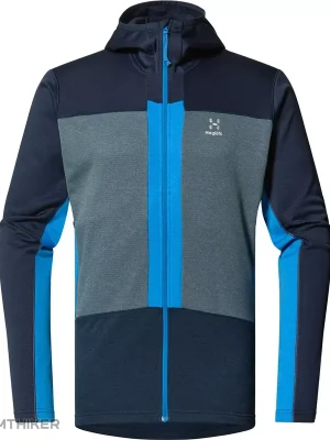 Časově Omezené Haglöfs ROC Flash Mid Hood mikina, modrá