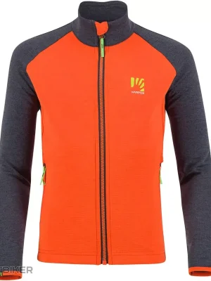 Akční Nabídka Karpos FEDERA KID dětská mikina, Spicy Orange/Black