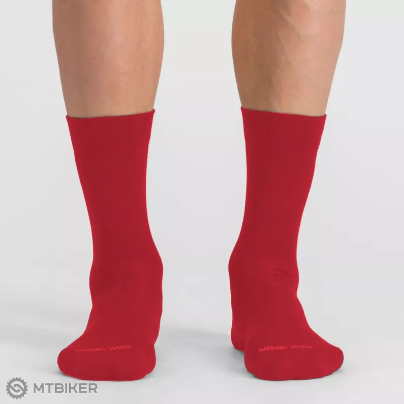 Sportful MATCHY WOOL ponožky, tango red Akční Nabídka
