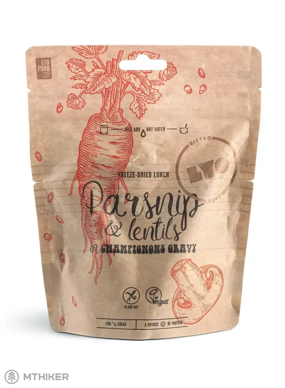 LYO FOOD pastinák a čočka v houbové omáčce, 270 g Ihned K Objednání