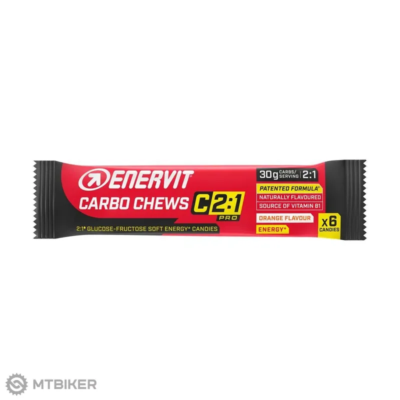Zlevněný Enervit Carbo Chews C2 1 bonbóny, 6 ks, pomeranč