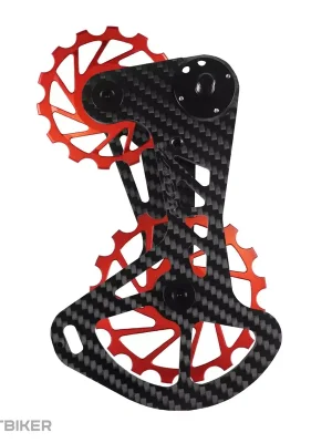 Akční Cena Nova Ride Carbon Ceramic ramínko pro MTB Shimano 12Speed, červená