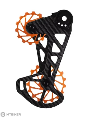 Must-Have Nova Ride Carbon Ceramic ramínko přehazovačky pro MTB SRAM Eagle 12-kolo, oranžová