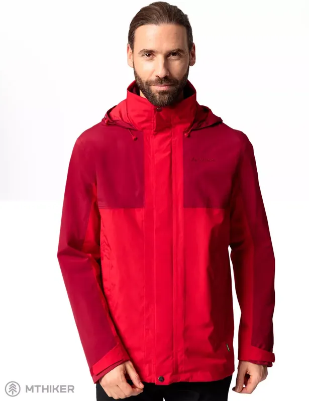 Must-Have VAUDE Rosemoor 3in1 bunda, červená