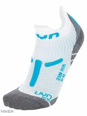 UYN RUN 2IN dámské ponožky, white/turquoise Top Prodej