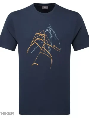 Akční Cena Montane ABSTRACT MOUNTAIN triko, eclipse blue