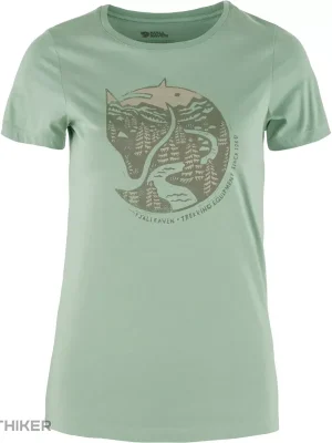 Fjällräven Arctic Fox dámské tričko, Misty Green Nejlepší Volba
