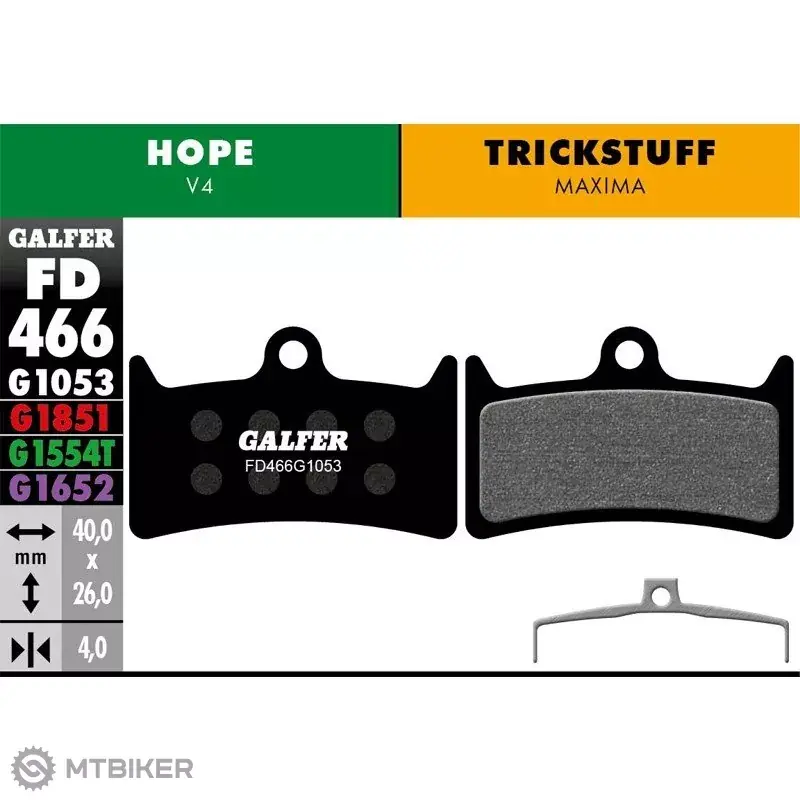 Akční Cena Galfer FD466 G1053 Standard brzdové destičky, organické