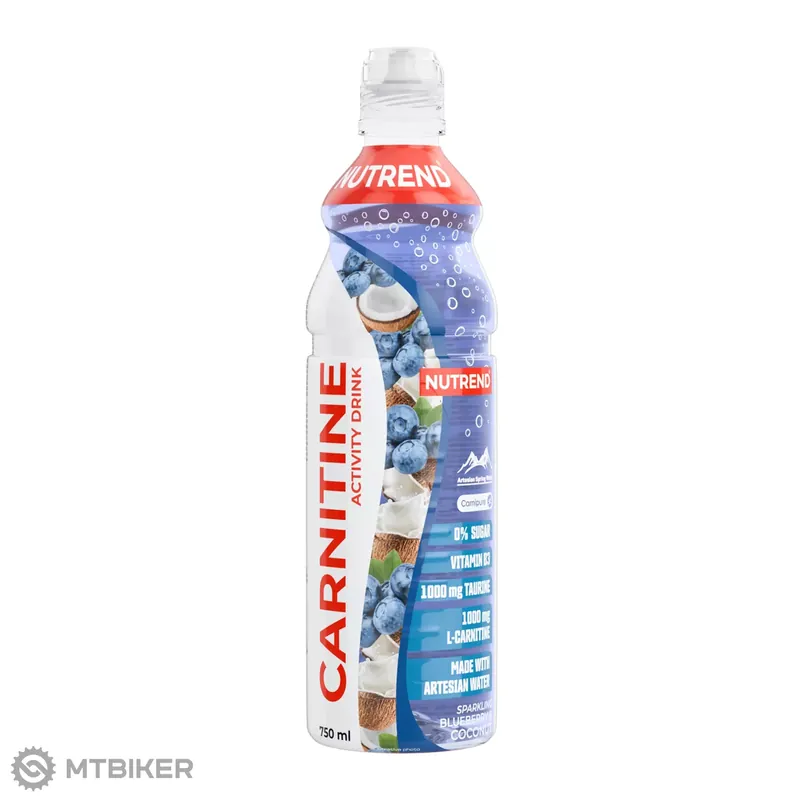 NUTREND CARNITINE ACTIVITY drink, bez kofeinu, 750 ml, kokos + borůvka Výhodná Nabídka
