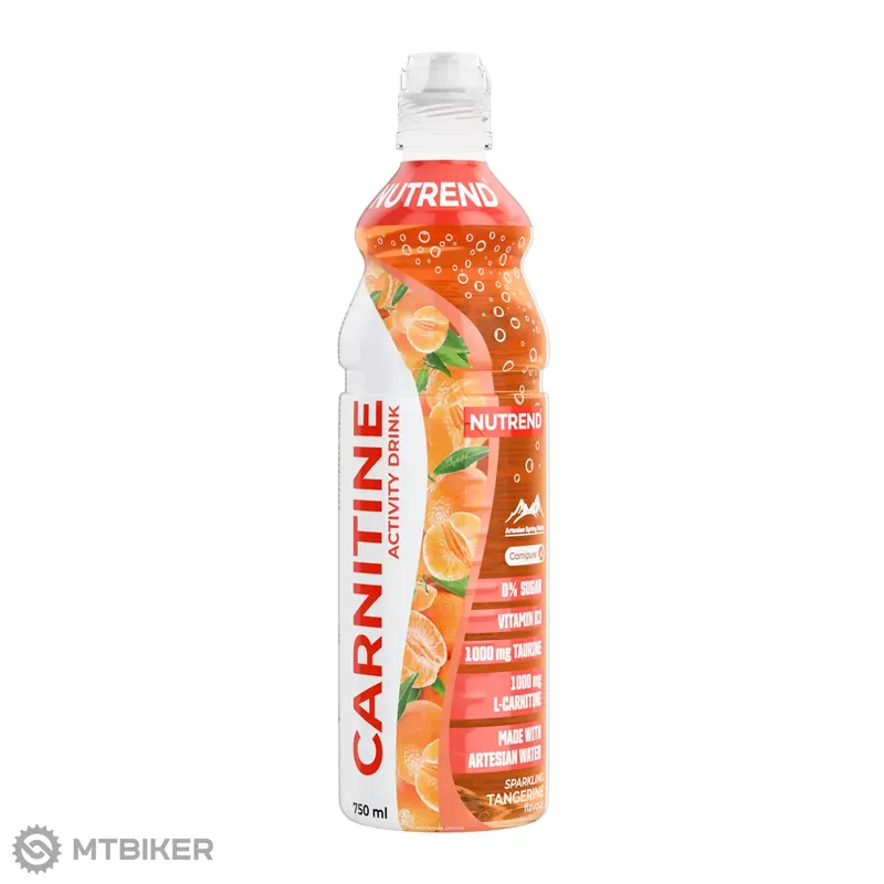 NUTREND CARNITINE ACTIVITY DRINK bez kofeinu, 750 ml, mandarinka Jen Po Omezenou Doba