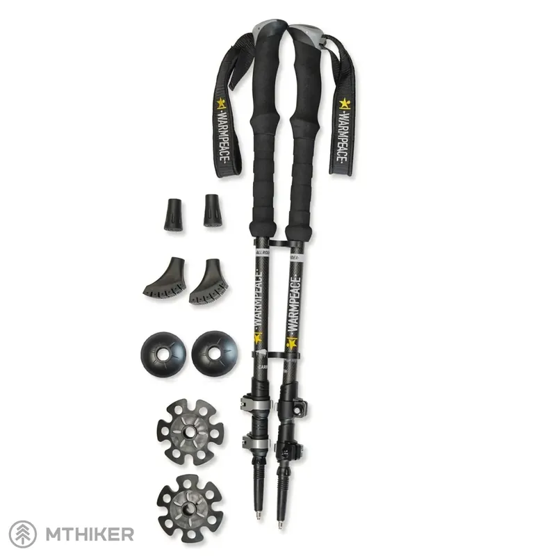 Nová Kolekce Warmpeace Allrounder hole, 100 - 135 cm, černá/šedá