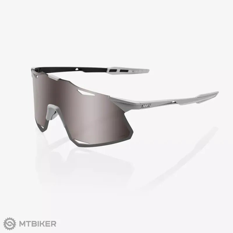 100% HYPERCRAFT brýle, matte stone grey/HiPER silver mirror lens Sleva