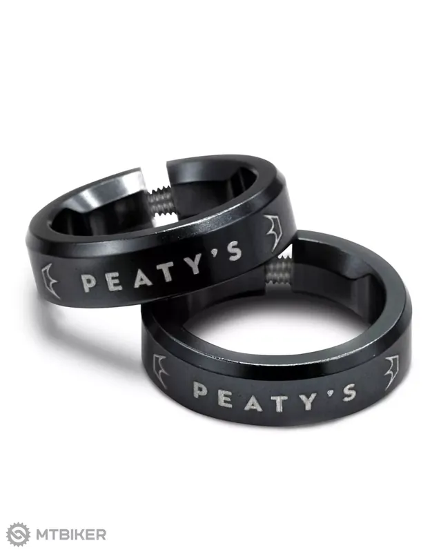 Cenově Výhodný Peaty‘s Monarch Lock Ring objímka gripů, 8 mm, černá