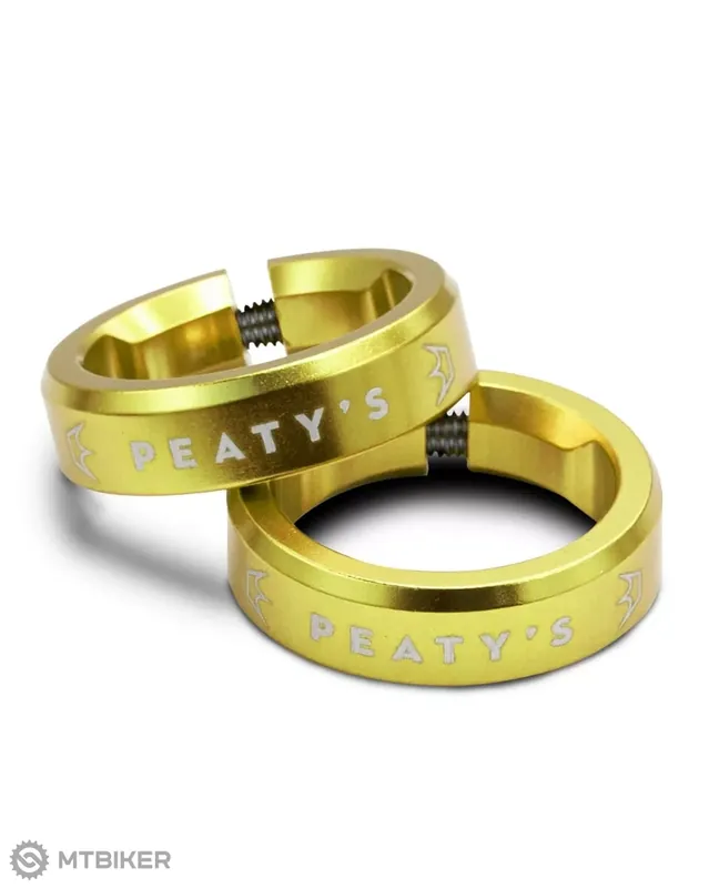 Odeslání Ihned Peaty‘s Monarch Lock Ring objímky gripů, 8 mm, zlatá
