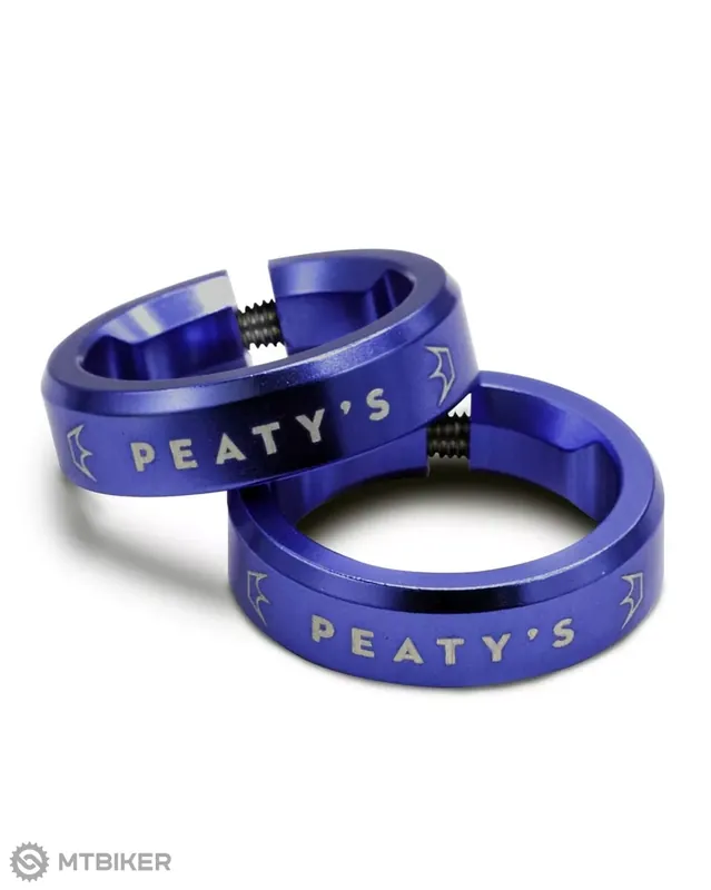 Peaty‘s Monarch Lock Ring objímky gripů, navy Nejlepší Volba