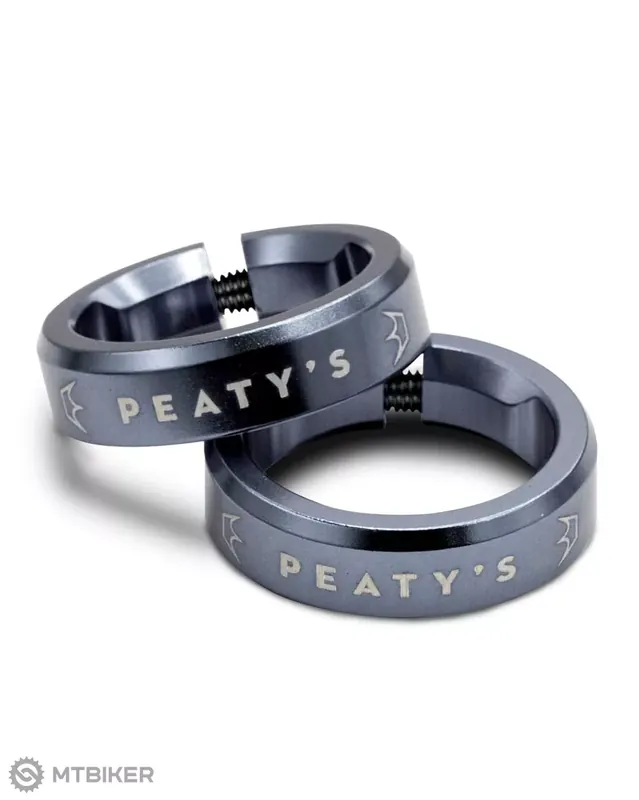 Peaty‘s Monarch Lock Ring objímky gripů, slate Must-Have