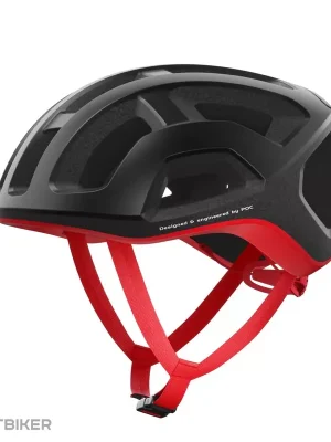 Autentický POC Ventral Lite helma, uranium black/prismane red matt