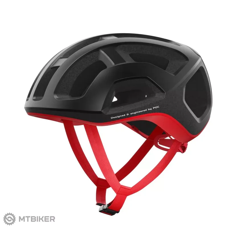 Autentický POC Ventral Lite helma, uranium black/prismane red matt