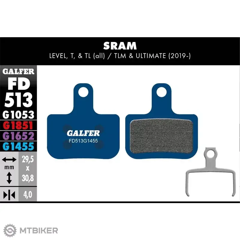 Must-Have Galfer FD513 G1455 Road brzdové destičky, organické