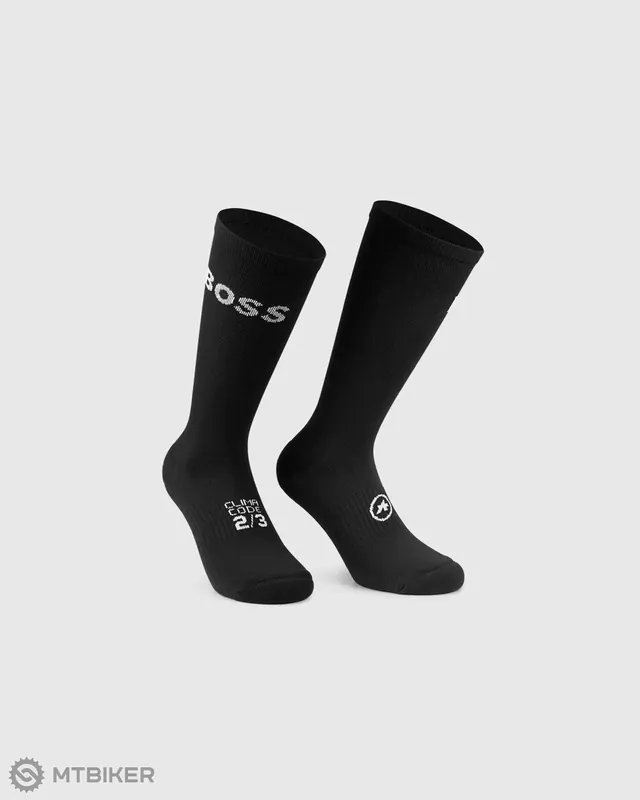 ASSOS BOSS X ASSOS Spring Fall ponožky, black series Sezónní Sleva