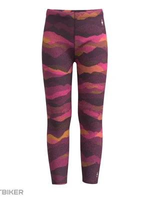Časově Omezené Smartwool Classic Thermal Merino dětské spodky, purple iris mtn scape
