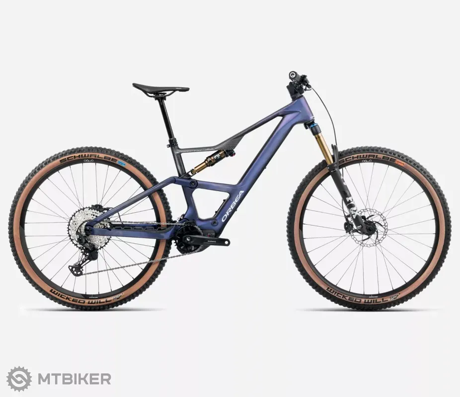 Orbea RISE SL M10 630 Wh 29 elektrokolo, tanzanite carbon view/carbon raw Finální Výprodej