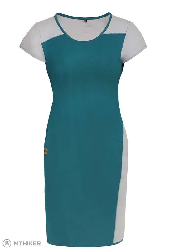 Pouze Dnes DIRECT ALPINE FLOWY LADY 2.0 šaty, emerald/šedá