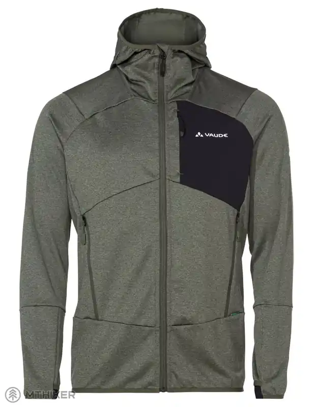 VAUDE Monviso mikina, khaki Oblíbený