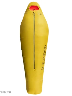Novinka Mammut Comfort Down Bag -7 °C dámský spacák, 210 cm, žlutá