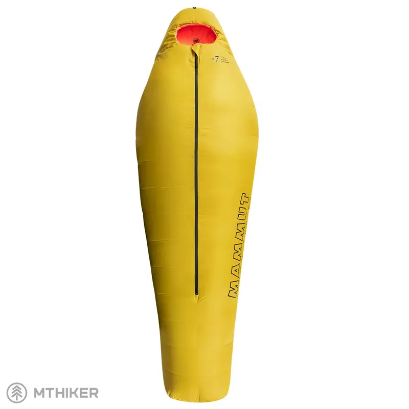 Novinka Mammut Comfort Down Bag -7 °C dámský spacák, 210 cm, žlutá