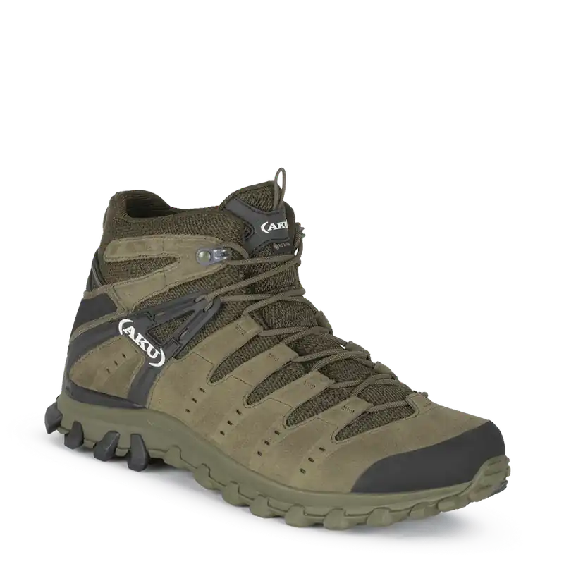 Značkový Aku boty Alterra Lite GTX Mid Camo green-Black