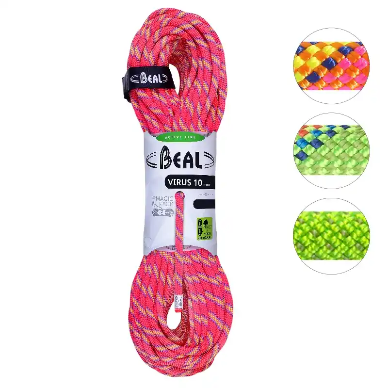 BEAL dynamické lano Virus 10mm 60 m Nízká Cena