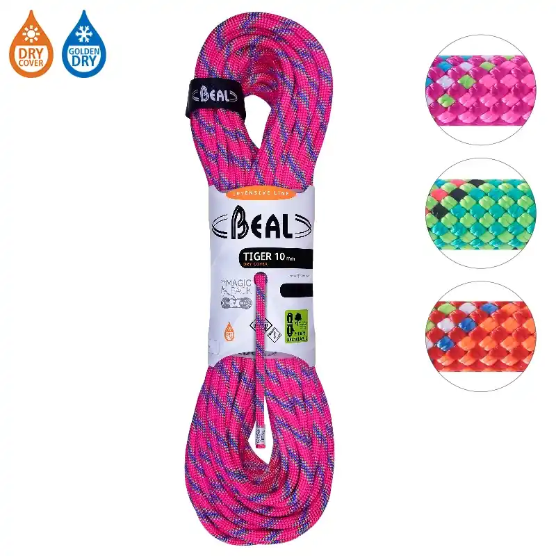Autentický BEAL dynamické lano Tiger 10mm 70 m