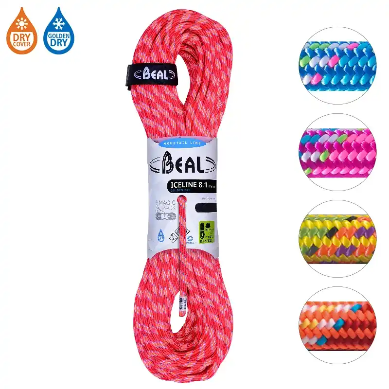 Rychlé Dodání BEAL dynamické lano Ice Line 8.1mm 60 m