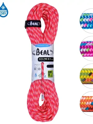 Výprodej BEAL dynamické lano Ice Line Golden Dry 8.1mm 60 m