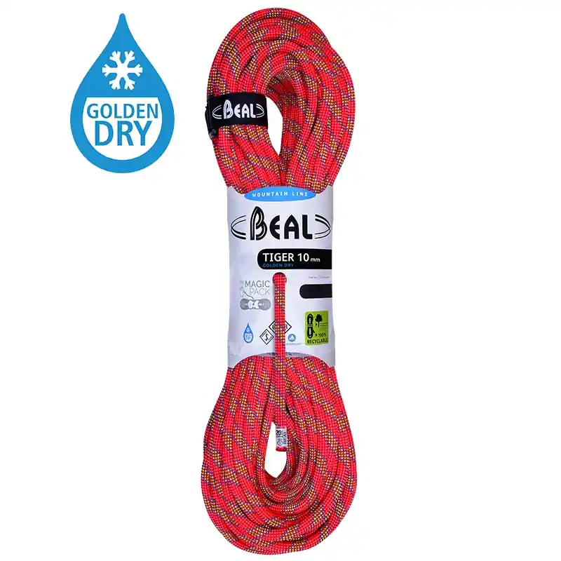 BEAL dynamické lano Tiger Golden Dry 10mm 50 m Koupit Online