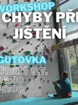 Poslední Šance workshop chyby při jištění 9.7.2024 16 a 19 00