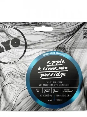 Akce Lyofood Ovesná Kaše S Jablky, Brusinkami, Skořicí A Chia Semínky nakup jídlo min. za 2000Kč, použij kod "jidlo10" a získej slevu 10%
