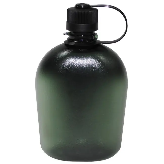 Super Cena Polní láhev transparentní olivová, 1l